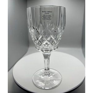 Royal Limited Crystal 24% Lead Crystal Czech Republic Wine Glass